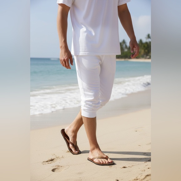 Puerto Rico Leather Brown Flip Flops Unisex NEW - Picture 3 of 7